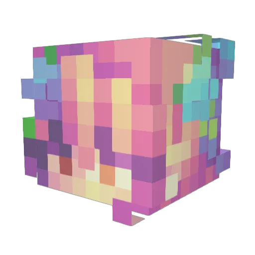 EmeraldWolfBane Minecraft avatar head, 3D render