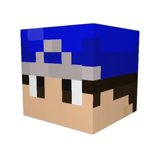 Emerald_27 Minecraft avatar head, 3D render