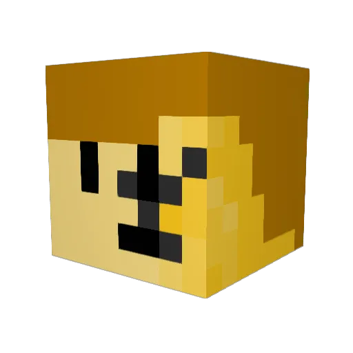 Emerald_Hedge Minecraft avatar head, 3D render