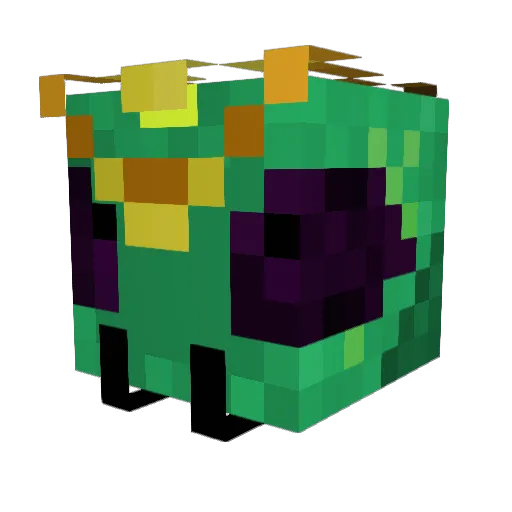 Emerald_Wasp Minecraft avatar head, 3D render