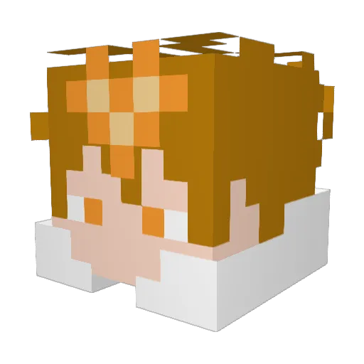 Emerald_Z1 Minecraft avatar head, 3D render