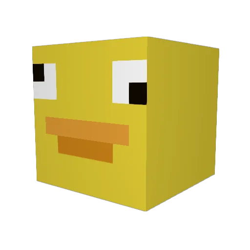 Emerations Minecraft avatar head, 3D render