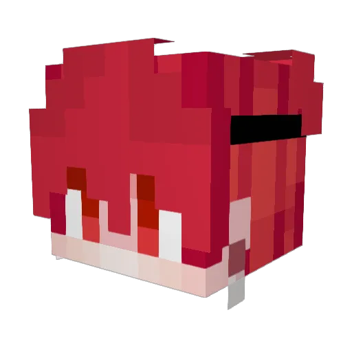Emerexs Minecraft avatar head, 3D render