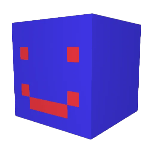 EmersonFishy_YT Minecraft avatar head, 3D render
