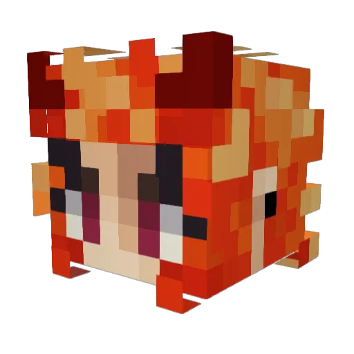 EmersonMC Minecraft avatar head, 3D render