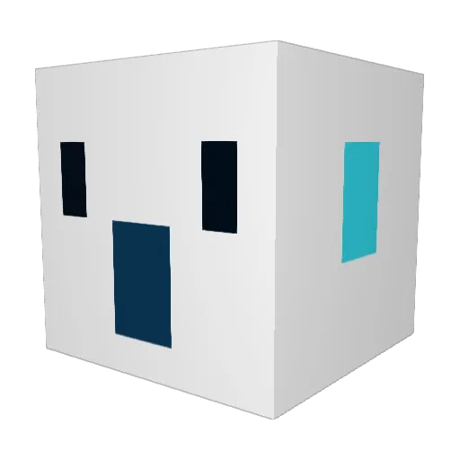 Emeryts Minecraft avatar head, 3D render