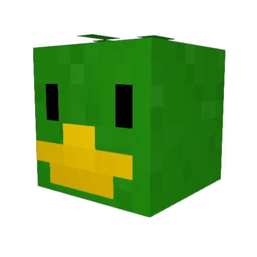 Emgram Minecraft avatar head, 3D render