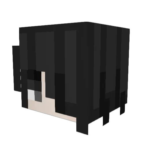 Emhiir Minecraft avatar head, 3D render