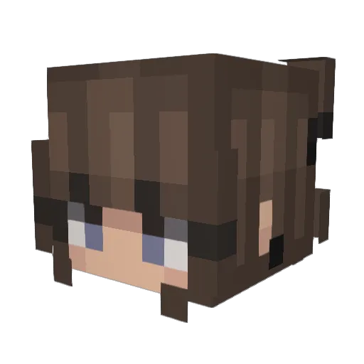 EmiComet Minecraft avatar head, 3D render