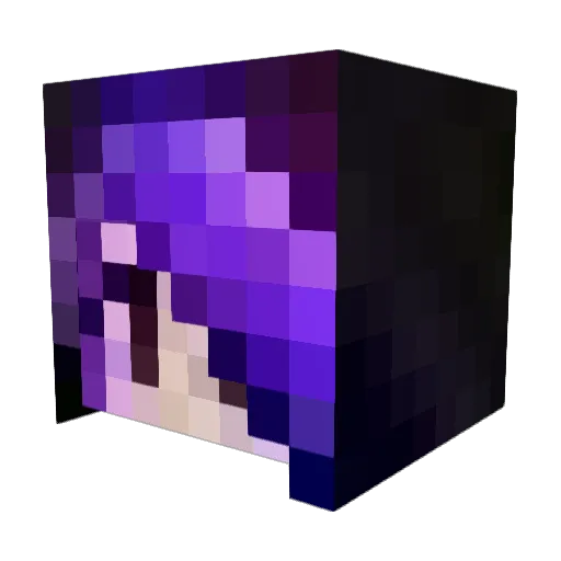 EmiLMG Minecraft avatar head, 3D render