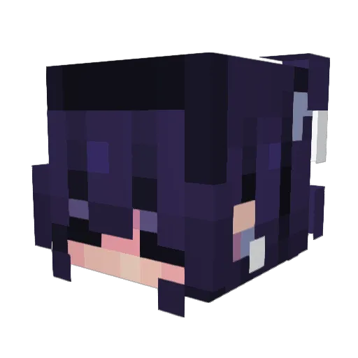 EmiReign Minecraft avatar head, 3D render