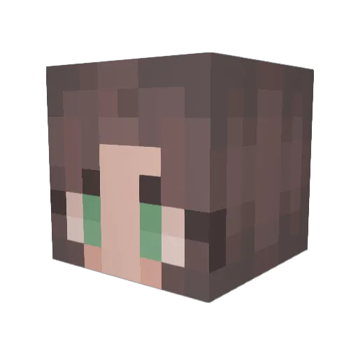 Emibee1714 Minecraft avatar head, 3D render