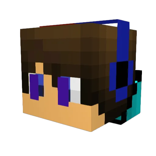 EmieMarie88 Minecraft avatar head, 3D render