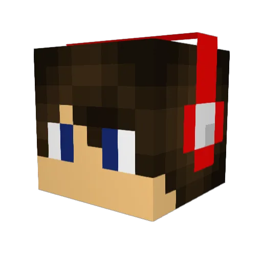 Emiel1601 Minecraft avatar head, 3D render
