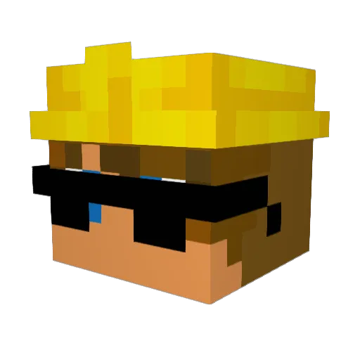 Emiher219 Minecraft avatar head, 3D render