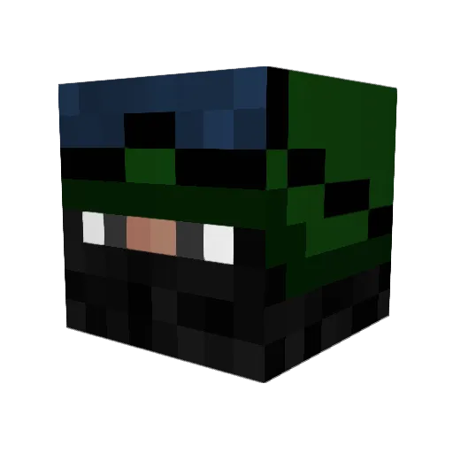 EmikEmilowy Minecraft avatar head, 3D render