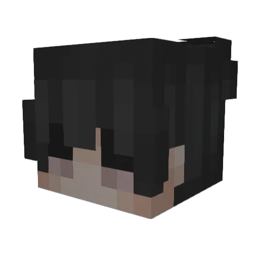 Emikitty Minecraft avatar head, 3D render