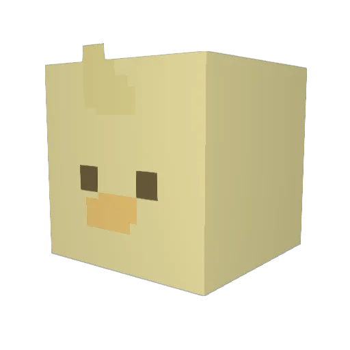 Emil226 Minecraft avatar head, 3D render