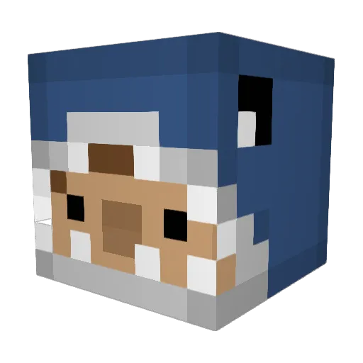 Emil2324 Minecraft avatar head, 3D render
