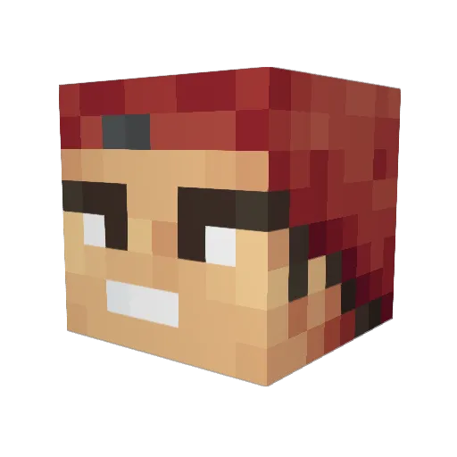EmilTheDude Minecraft avatar head, 3D render