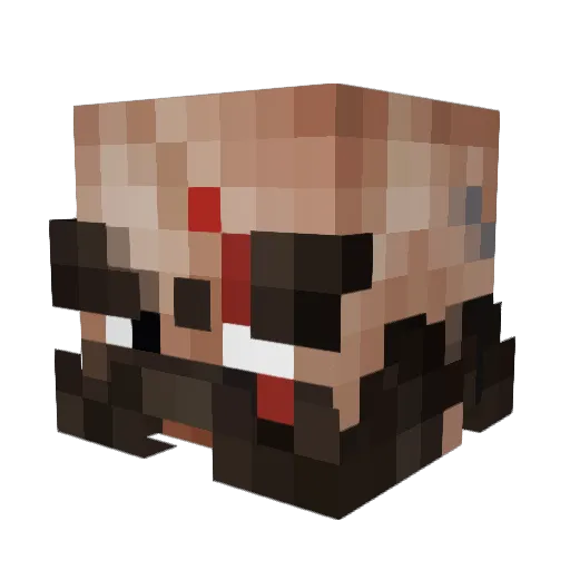 EmilUlv Minecraft avatar head, 3D render
