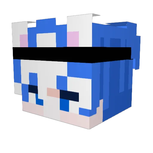EmilVT Minecraft avatar head, 3D render