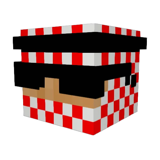 Emil_er_kul Minecraft avatar head, 3D render