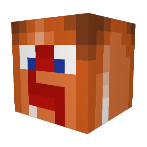 Emilaa Minecraft avatar head, 3D render