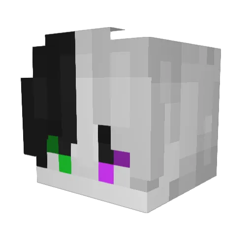 EmilchikSwift Minecraft avatar head, 3D render