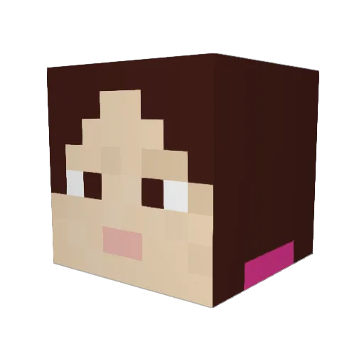 Emilia1420 Minecraft avatar head, 3D render