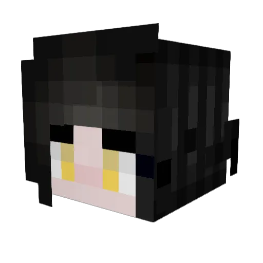 EmiliaFriede Minecraft avatar head, 3D render