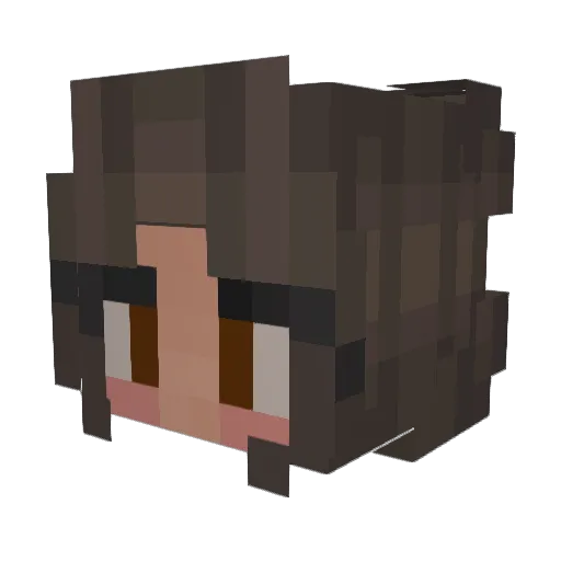 EmiliaMarie04 Minecraft avatar head, 3D render