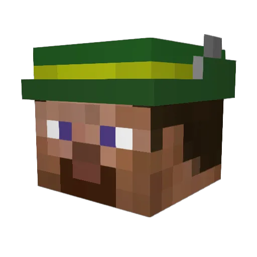 Emilian1610 Minecraft avatar head, 3D render