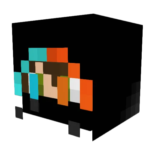 EmilianFelix Minecraft avatar head, 3D render