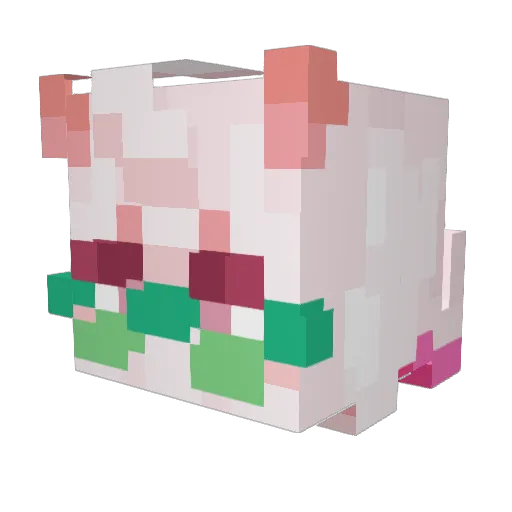 Emilie54000 Minecraft avatar head, 3D render