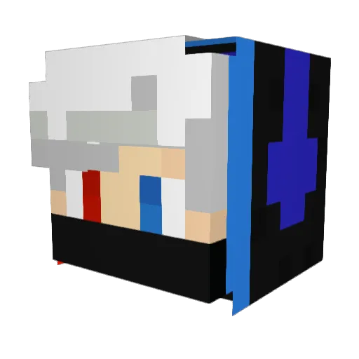 Emilio0410 Minecraft avatar head, 3D render