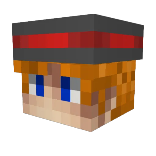 EmilioBalandor Minecraft avatar head, 3D render