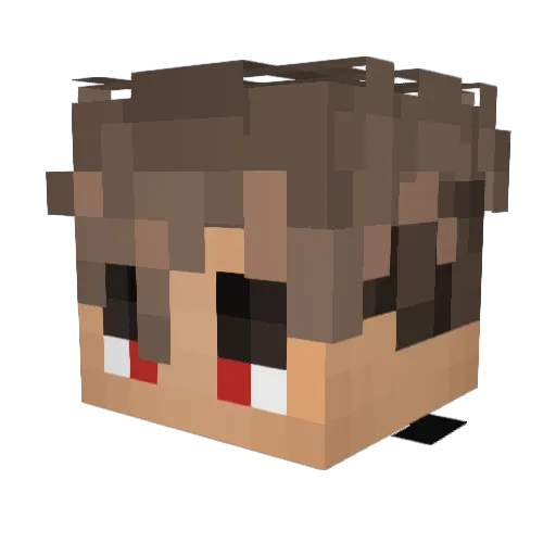 EmilioHatSupreme Minecraft avatar head, 3D render