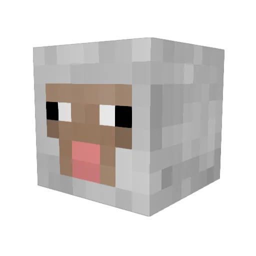 Emilior424x Minecraft avatar head, 3D render