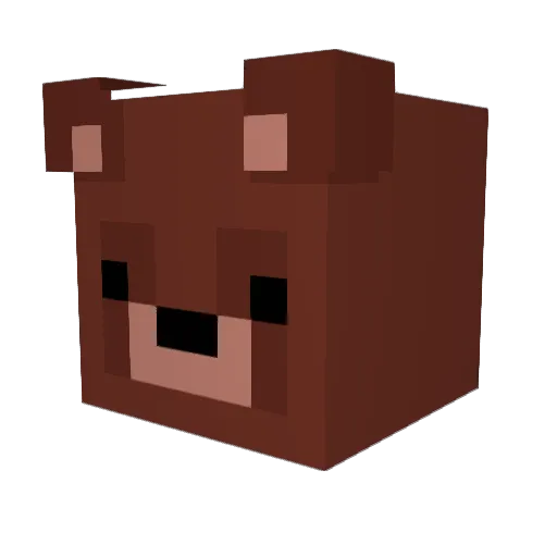 Emiljk Minecraft avatar head, 3D render