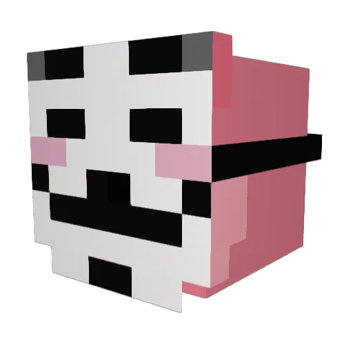 Emilkannbauen Minecraft avatar head, 3D render