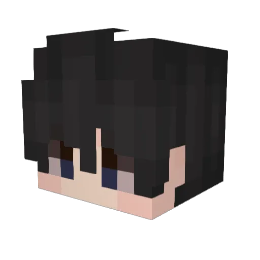 Emillianovera Minecraft avatar head, 3D render