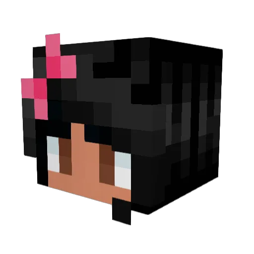 Emilliy Minecraft avatar head, 3D render