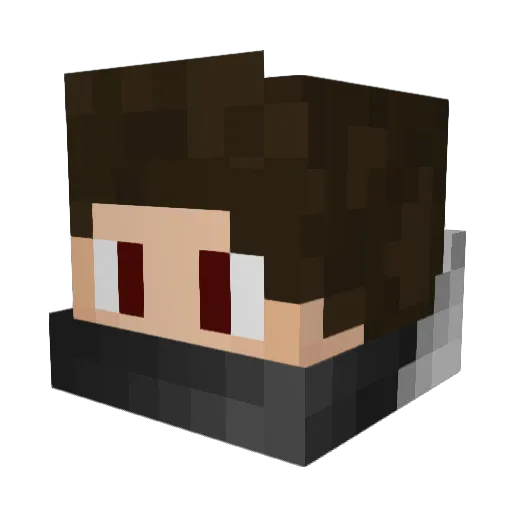 Emilos_ Minecraft avatar head, 3D render