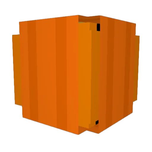 Emilsjensen Minecraft avatar head, 3D render