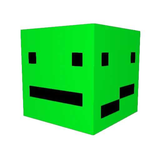 Emilthekid Minecraft avatar head, 3D render