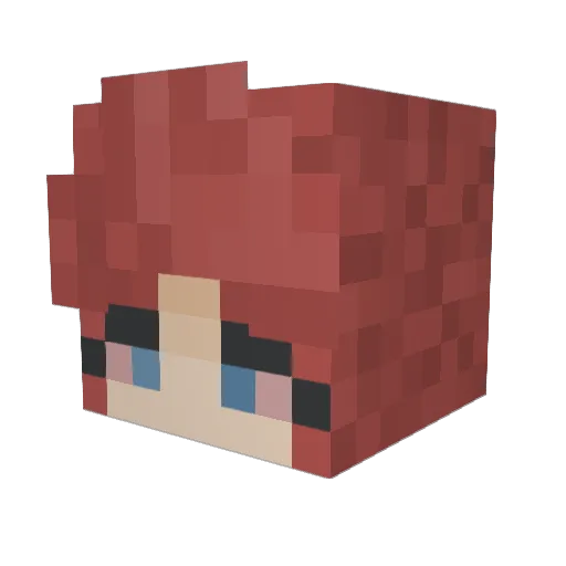 Emily0401 Minecraft avatar head, 3D render