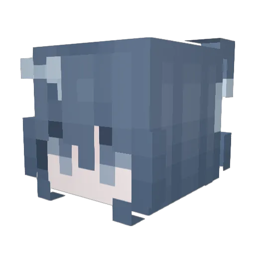 EmilyAwA_1211 Minecraft avatar head, 3D render