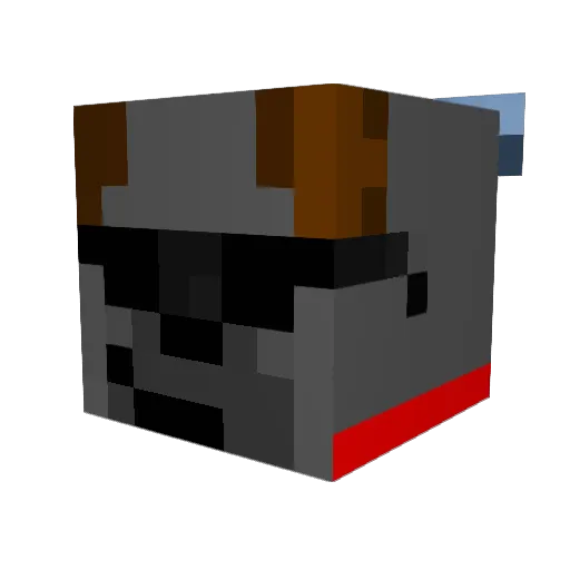 EmilyErdbeer Minecraft avatar head, 3D render