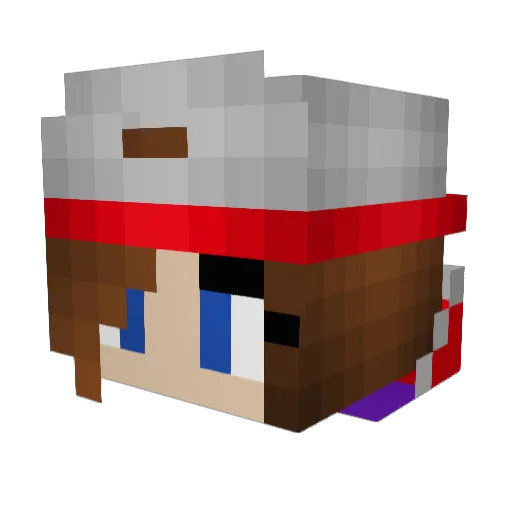 EmilyGrr Minecraft avatar head, 3D render